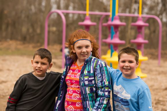 Students at playground